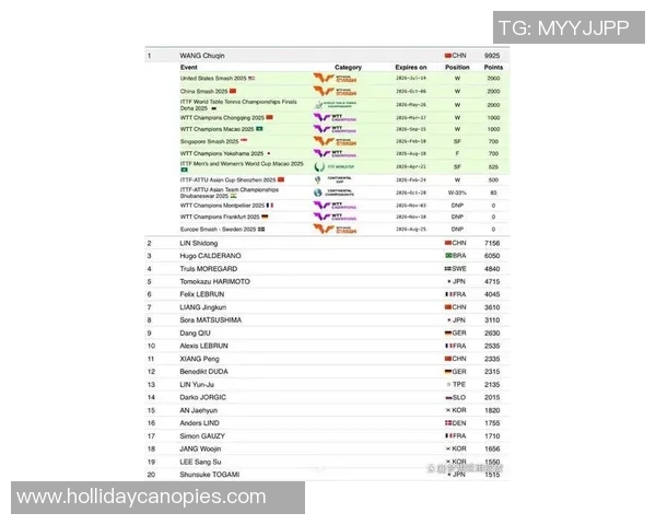 权威发布：乒乓球技术实力榜单